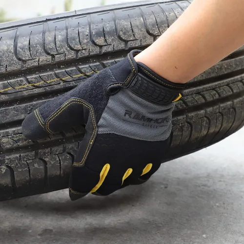 Miniatura 5 de Guantes de trabajo para fortalecer la protección de las articulaciones de los dedos, guantes de trabajo multifuncionales para hombres, guantes