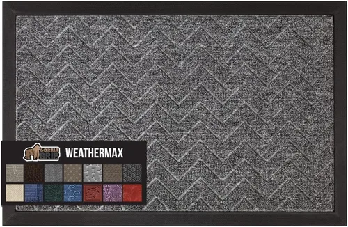 Miniatura 97 de Gorilla Grip - Tapete WeatherMax todoterreno 100% impermeable, caucho natural, resistente a manchas y decoloración, perfil bajo, interior y Grafito