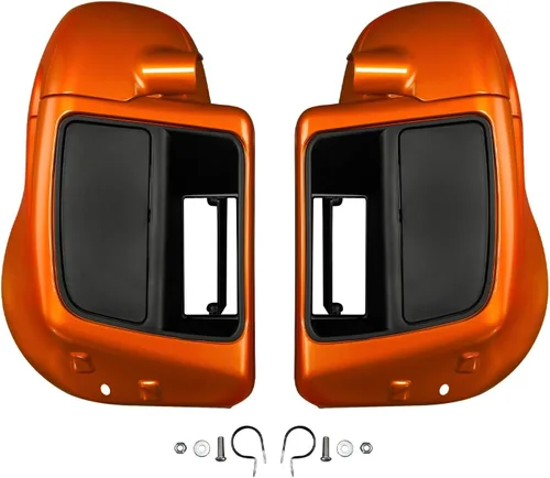 Miniatura 23 de HR3 Bajadores de carenado refrigerados por aire de whisky ámbar a juego compatibles con Street Glide FLHX 2014 y Road Glide FLTRX 2016