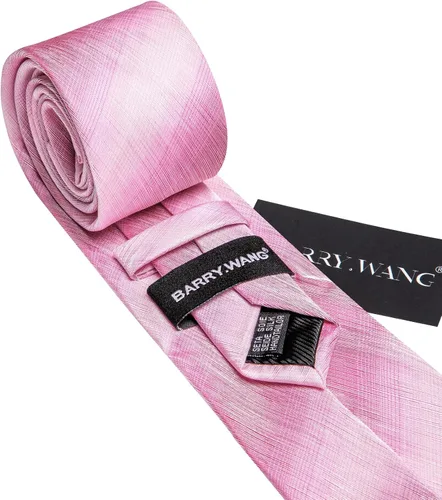 Miniatura 316 de Barry.Wang Juego de corbatas para hombre, corbata de seda a rayas, tejido a cuadros, gemelos formales, negocios, boda