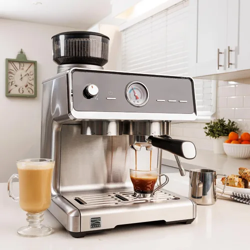 Miniatura 2 de Máquina de Espresso Kenmore - Cafetera Automática con Prensador Automático, Limpieza Automática, Vaporizador de Leche y Espumador, Molinillo