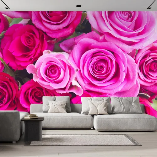 wall26 - Mural de papel pintado para pared, elegante, autoadhesivo, de gran tamaño, removible, con diseño floral de rosas - 66x96 pulgadas