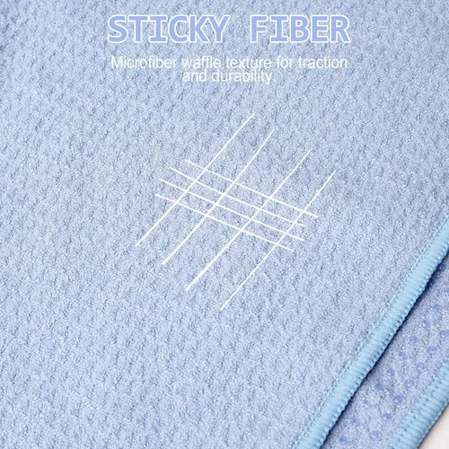Miniatura 4 de Eunzel Paquete de 2 toallas de yoga caliente, toalla antideslizante para esterilla de yoga con puntos de agarre Stickyfiber toalla absorbente