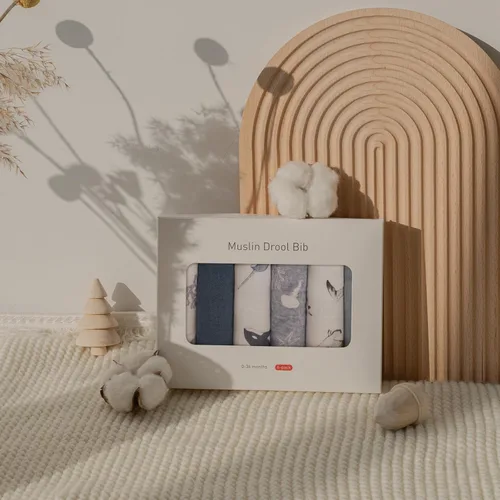 Miniatura 8 de Baberos de Muselina para Bebés que Babean para Niños y Niñas Unisex, Paquete de 6 Baberos de Bebé de Algodón Suave para Dentición y Babeo, Regalo