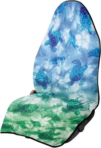 Miniatura 46 de Yewattles Turtle - Protector de toalla impermeable para asiento de automóvil, protector para después de correr, nadar, entrenamiento, Tortuga