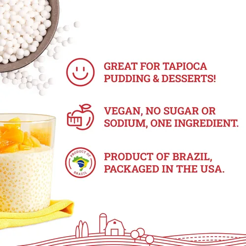 Miniatura 3 de Hoosier Hill Farm Perlas grandes de tapioca, 2LB (paquete de 1)