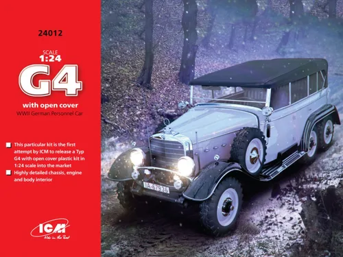 Miniatura 15 de ICM Modelos G4 con cubierta abierta WWII coche alemán