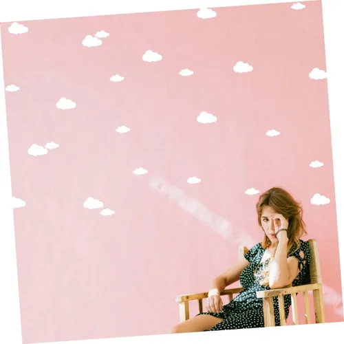 Miniatura 8 de TOYANDONA 96 unids nube etiqueta pared etiqueta niños decoración habitación vinilo calcomanías mural PVC para guardería