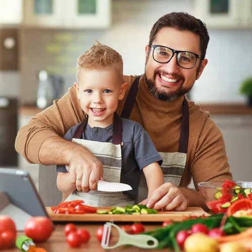 Miniatura 5 de Hilsoeet 26 piezas cuchillos para niños para cocinar de verdad, juego de cuchillos de cocina de madera para niños incluye 4 cuchillos de plástico