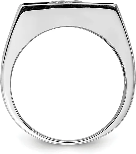 Miniatura 2 de ICE CARATS Anillo de plata de ley 925 para hombre, circonita cúbica, circonita cúbica, piedras preciosas para hombre, joyería fina para papá