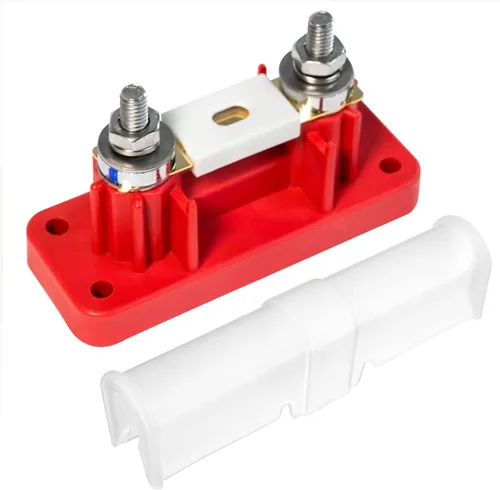 Spartan Power Kit de fusible y soporte de cerámica ANL de 300 Amp Rojo