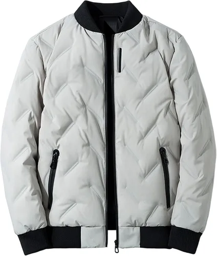Miniatura 5 de Abrigo acolchado de diamante para hombre, abrigo ligero para otoño e invierno
