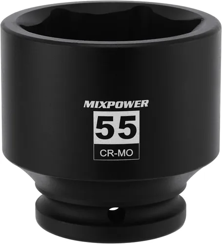 Miniatura 6 de MIXPOWER Juego de 6 puntos de 3/4 de pulgada de accionamiento profundo de impacto de casquillo - 33mm (métrico), CR-MO, casquillo de tuerca de eje