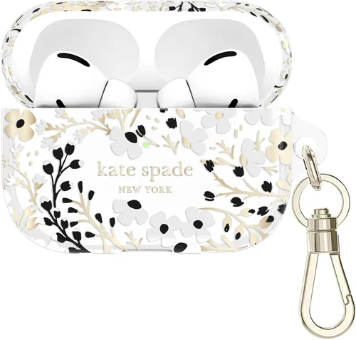 Miniatura 19 de Kate Spade New York Estuche Protector para AirPods Pro con Anillo para Llavero - Flowerbed Blue, Compatible con AirPods Pro de 2ª / 1ª