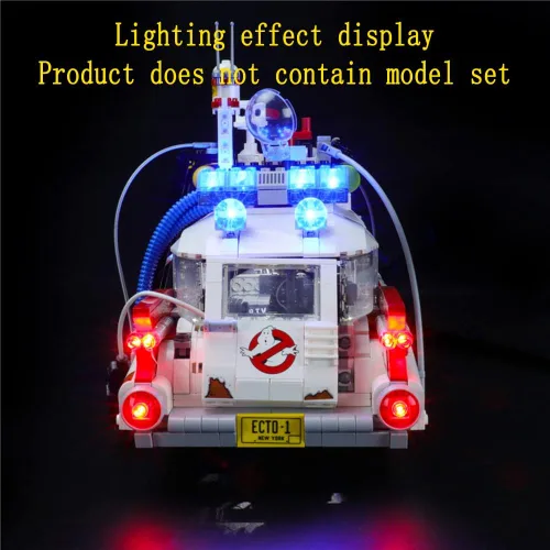 Miniatura 8 de GEAMENT Kit de luz LED compatible con Lego 10274 Ghostbusters ECTO-1 (Ver.2020) - Juego de iluminación para modelo de construcción de creadores
