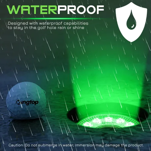 Miniatura 9 de KINGTOP Luz de hoyo de golf LED recargable - Impermeable, lente de iluminación enfocada, control remoto, perfecta para práctica nocturna de golf
