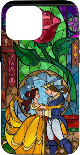 Miniatura 19 de Disney Beauty and the Beast Belle y Príncipe - Funda de vidrio manchado para iPhone 12 Pro Max