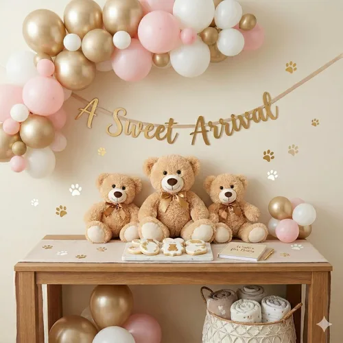 Miniatura 4 de MaoGoLan Paquete de osos de peluche para baby shower, 12 paquetes de pequeños osos de peluche en oferta, osos de peluche pequeños de 13.5" de felpa
