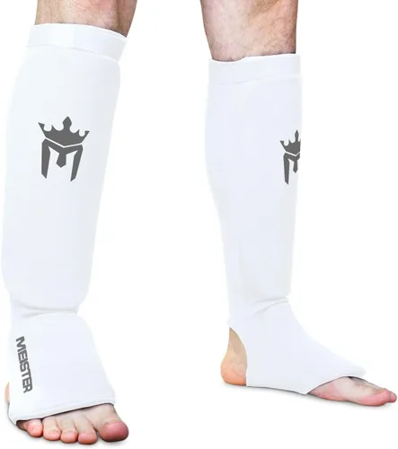 Miniatura 7 de Meister Espinilleras y empeine de tela elástica MMA (par) Comfort-fit protection with flexible impact padding for MMA, Muay Thai and kickboxing.