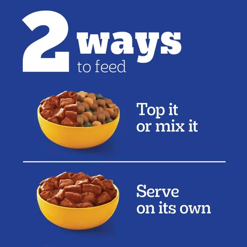 Miniatura 12 de Pedigree Paquete variado de alimentos húmedos suaves para perros adultos con alto contenido de proteínas, bolsas de 3.5 onzas, 30