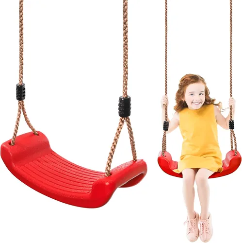 WUWEOT Asiento de columpio para árbol, asiento de columpio para niños al aire libre, asiento colgante de plástico para árbol de 220 libras con