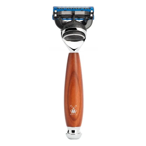 MÜHLE VIVO Maquinilla de afeitar de 5 hojas de plumwood Plomwood