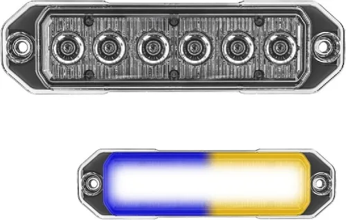 Miniatura 15 de SpeedTech Lights Z-6 TIR - Luz estroboscópica LED de montaje en superficie, 6 LED, faro de advertencia de peligro de rejilla de 18 W para vehículos