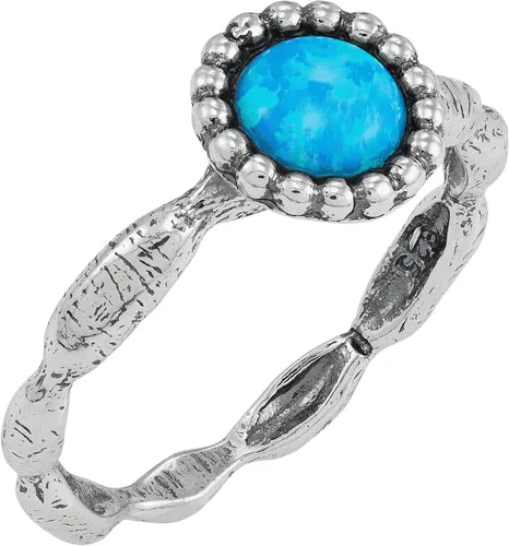 Miniatura 2 de Silpada Anillo de ópalo de plata de ley con texto "Blue Note", Plata de ley, plata, ópalo