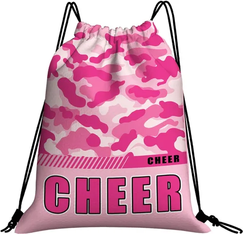 Miniatura 25 de Mochila con cordón impermeable para gimnasio, bolsas con cordón, bolsa de cuerda deportiva, mochila de camuflaje, Bolsas con cordón Cheer - Bolsas
