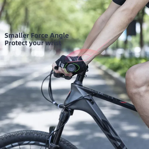 Miniatura 7 de ROCKBROS Empuñaduras de bicicleta de montaña, empuñaduras para manillar de bicicleta, doble abrazadera de aluminio para MTB BMX, extremos de barra