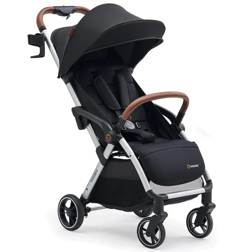 Babideal Cochecito de viaje ligero para bebé, cochecito auto plegable con toldo grande, asiento reclinable operado con una mano, soporte para tazas