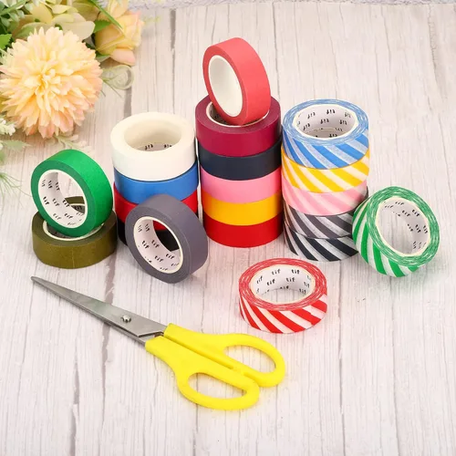 Miniatura 5 de PATIKIL Cinta holográfica Washi de 0.59 pulgadas x 10.93 yardas, 2 rollos de calcomanías autoadhesivas para decoración de envoltura de manualidades