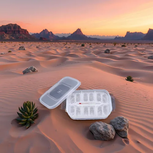 Miniatura 7 de Caja de cría de reptiles, incubadoras de huevos de reptiles de plástico con tapa transparente para eclosionar, lagartos, melena de león, reptiles