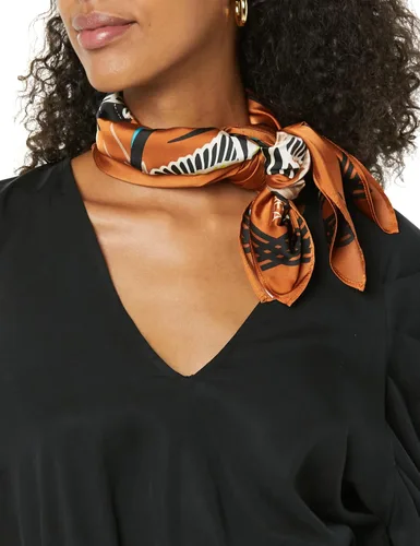 Miniatura 2 de TEREA Bufanda sedosa con estampado de grúa Aniyah para mujer