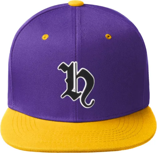 Miniatura 145 de Daxton Gorra clásica con visera de billete plano con letras del alfabeto inglés antiguo de la A a la Z