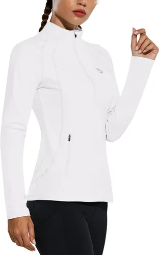 Miniatura 2 de BALEAF Women's Fleece Running Jacket Half-Zip Cold Weather Gear Thermal Shirts Tops Athletic Pullover Workout Winter
