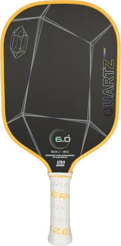 Miniatura 12 de Six Zero Quartz Pickleball Paddle - Affordable, Premium Construction, Raw Carbon Rosa