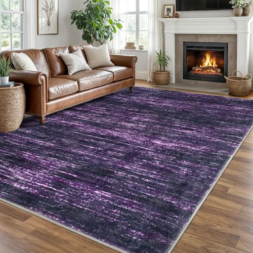 Miniatura 100 de SIILOOM 2 x 3 Alfombra moderna y abstracta para entrada, alfombra neutra azul marino gris multicolor súper suave de área pequeña, alfombras lavables