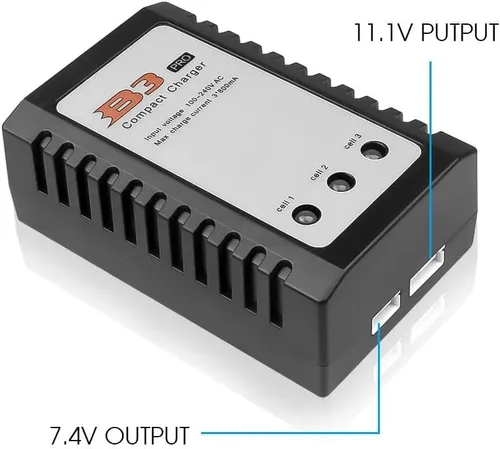 Miniatura 6 de Lipo Cargador de batería (B3 PRO) 2S-3S Cargador de equilibrio remoto AC 7.4-11.1V 10W Cargador compacto de polímero de litio RC Car Compatible