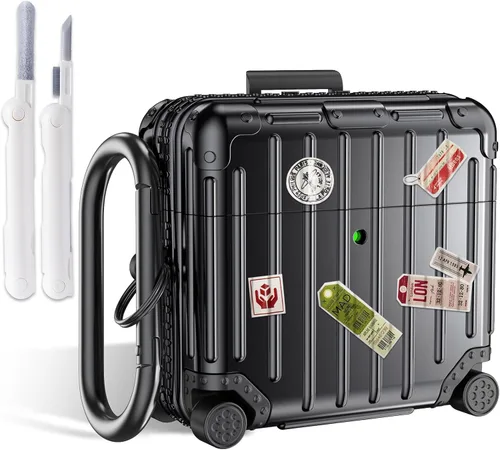Miniatura 9 de Filoto Funda compatible con AirPods Pro 3, bonito diseño de maleta de moda para AirPods Pro de tercera generación, funda rígida protectora a prueba