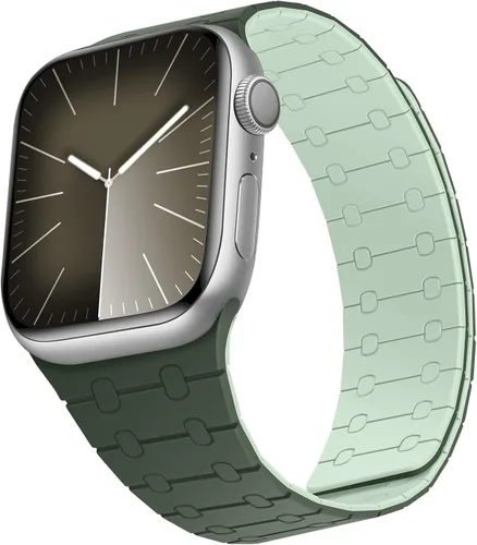 Miniatura 13 de Compatible con correa de Apple Watch de 49mm 46mm 45mm 44mm 42mm 41mm 40mm 38mm, correa de bucle magnético ajustable de silicona para iWatch Ultra