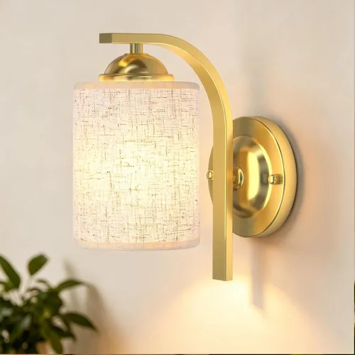 Miniatura 22 de Juego de 2 apliques de pared, lámparas de baño cableadas, iluminación de pared moderna para tocador de baño con pantalla de vidrio transparente