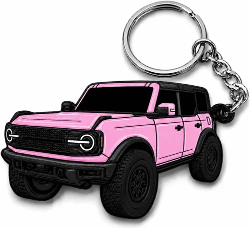 Miniatura 15 de Accesorios de Llavero Bronco 4 puertas llavero Fob Cubierta Modificaciones geniales compatibles con Ford Bronco 2022 2023 2024 Blanco
