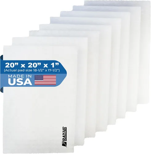 RAYAIR SUPPLY Almohadillas de filtro de repuesto de 20 x 20 pulgadas compatibles con filtros de aire Cimatec Airscreen 1000 de 20 x 20 (paquete de 4)
