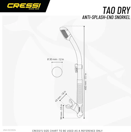Miniatura 5 de Cressi Juego de esnórquel para adultos Máscara y snorkel Máscara de silicona cómoda de primera calidad Snorkel superior seco Diseñado