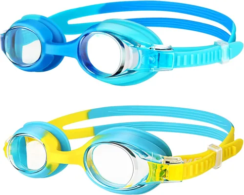 Miniatura 9 de Kids Swim Goggles 2 Pack, Anti Fog No Leak Swimming Goggles for Boys Girls Ages 6-14, Wide View Swim Goggles Kids