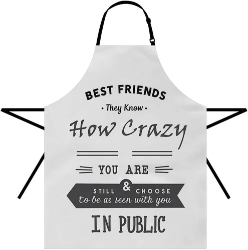 Miniatura 9 de Moslion Apron 31x27 Inch Kitchen Chef Waitress Cook Aprons Bib with Adjustable Neck for Women Men