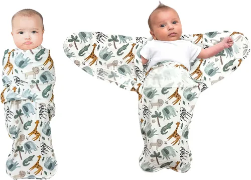 Miniatura 11 de Norani Baby Snugababe Swaddle Pod para recién nacidos – Inserciones seguras de brazo que evitan escape, cierre fácil para cambios de pañales