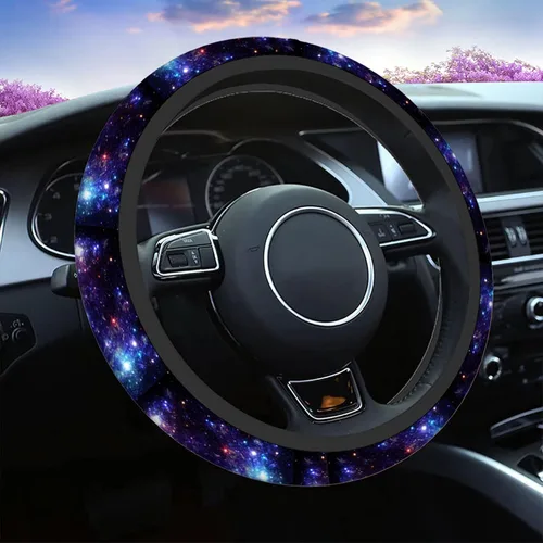 Miniatura 15 de Swono Fundas de volante de neopreno antideslizantes con diseño de fantasmas lindos y divertidos fantasmas bailarines de Halloween, agarre cómodo