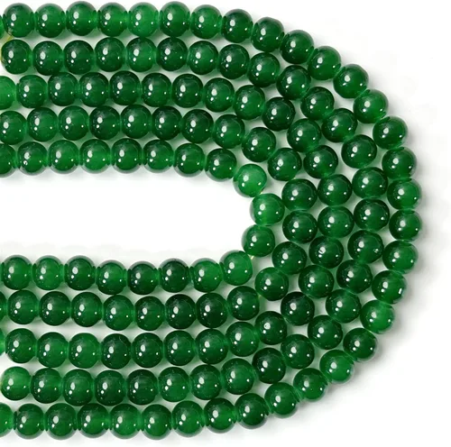 Miniatura 10 de ZH118 - Juego de 600 cuentas de vidrio de 0.394 in, hechas a mano, redondas, lisas, sueltas, cuentas kawaii, a granel para manualidades, joyería